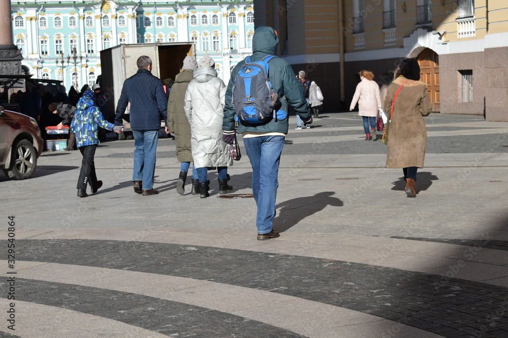 people walking on street
