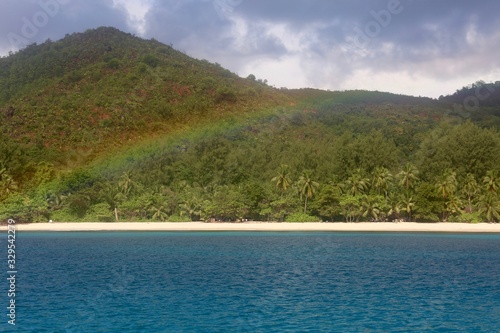 arc-en-ciel aux Seychelles