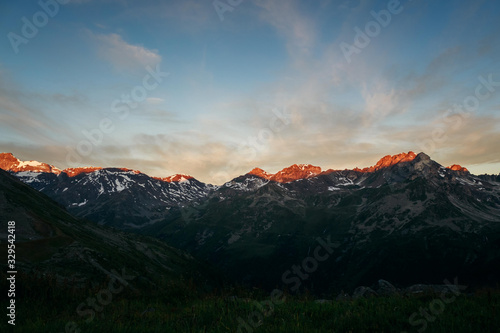 Swiss Alps, Beautiful Alps, Mountains in clouds