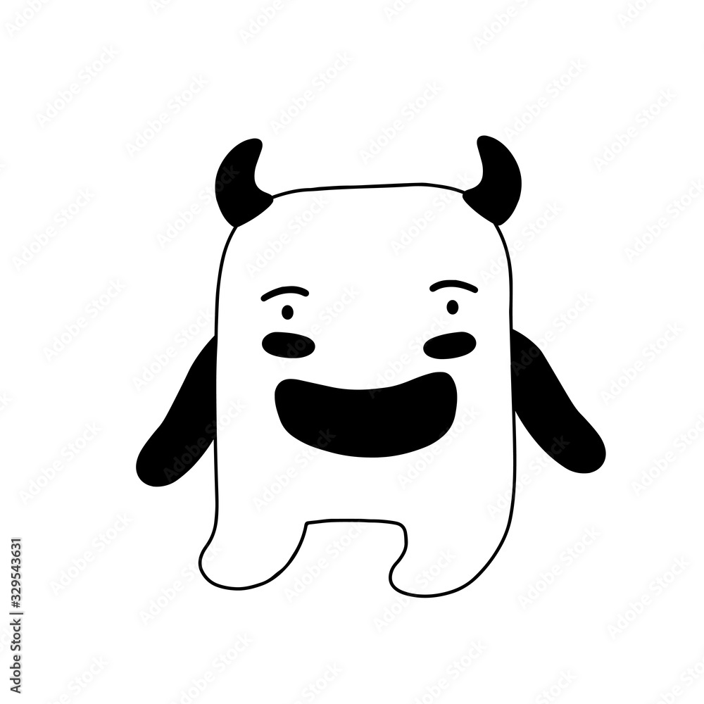 Cute cartoon animal vector illustration. Abstract icon for baby posters, art prints, fashion apparel or stickers. Cute cartoon animal vector illustration. Abstract icon for baby posters, art prints, fashion apparel or stickers.