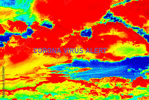 Corona virus alert viral pattern.