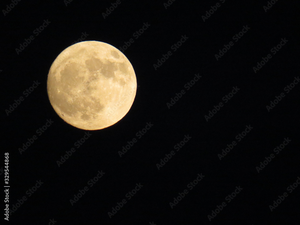 Fototapeta premium Photo of a beautiful full moon