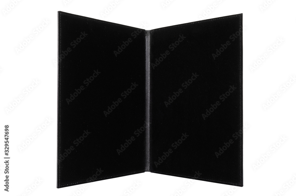 leather open portfolio for documents on a white background leather open portfolio for documents on a white background
