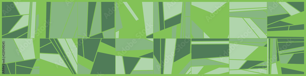 Naklejka premium Abstract Random Color Poligones Generative Art background illustration
