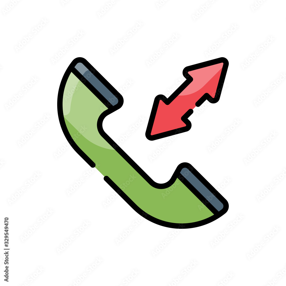Call Diversion Filled Outline Icon vector illustration Call Diversion Filled Outline Icon vector illustration