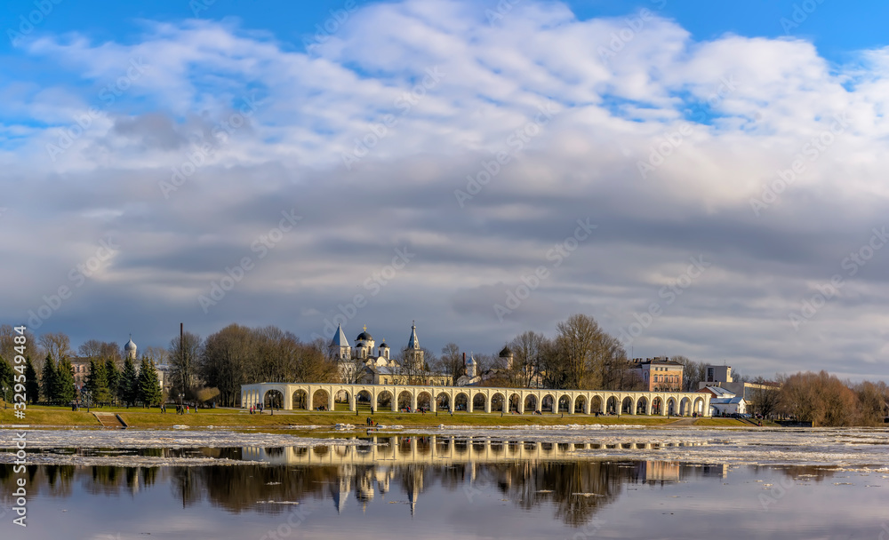 Yaroslavovo Yard and Torg is a historical architectural complex on the Trade side of Veliky Novgorod.