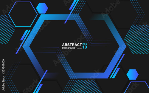 abstract background with hexagons. futuristic background concept. Vector EPS 10