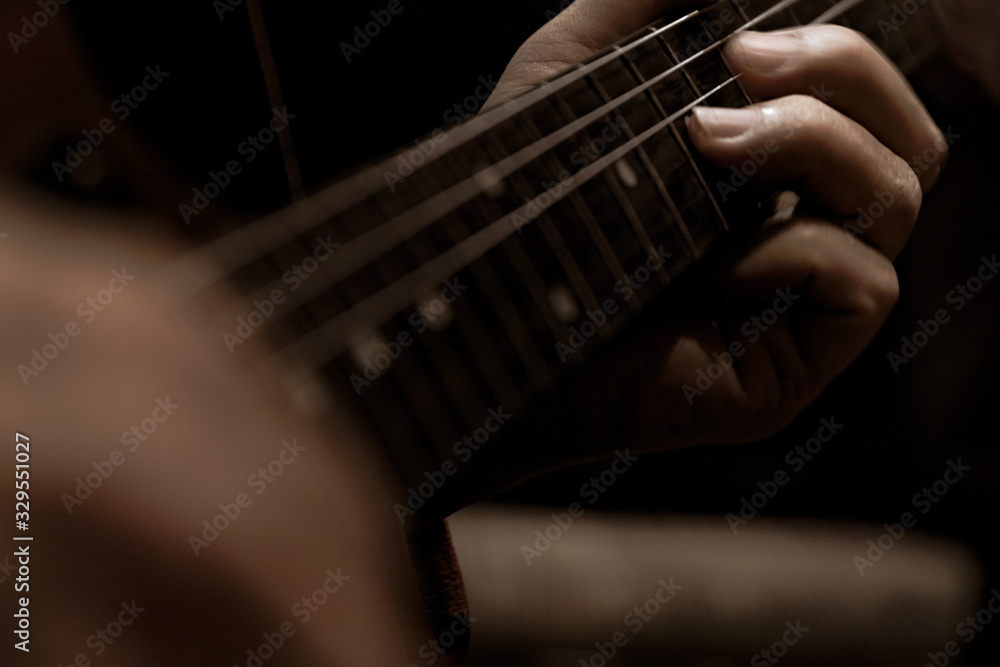 Fototapeta premium エレキギターの演奏