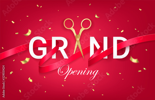 Grand opening invitation card