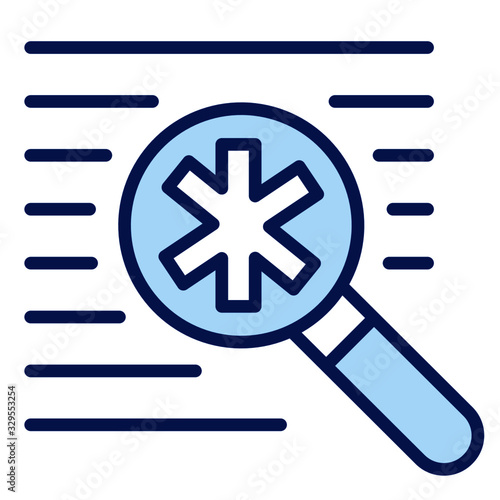Krankenhaussuche, Auffagnlager, medizinische Versorgung Vector Icon Illustration