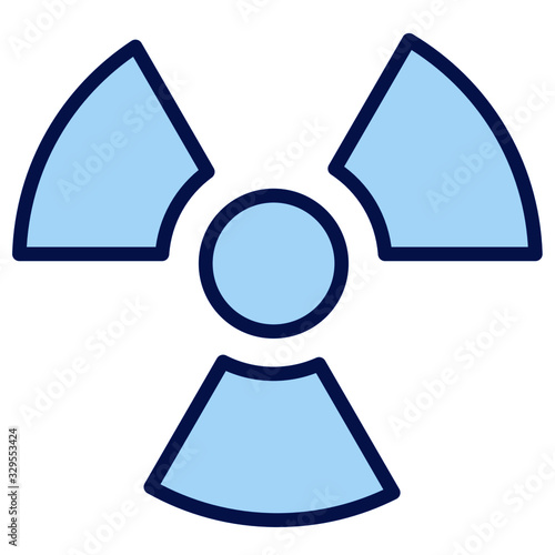 Radioaktivität, Radiation, Vector Icon Illustration