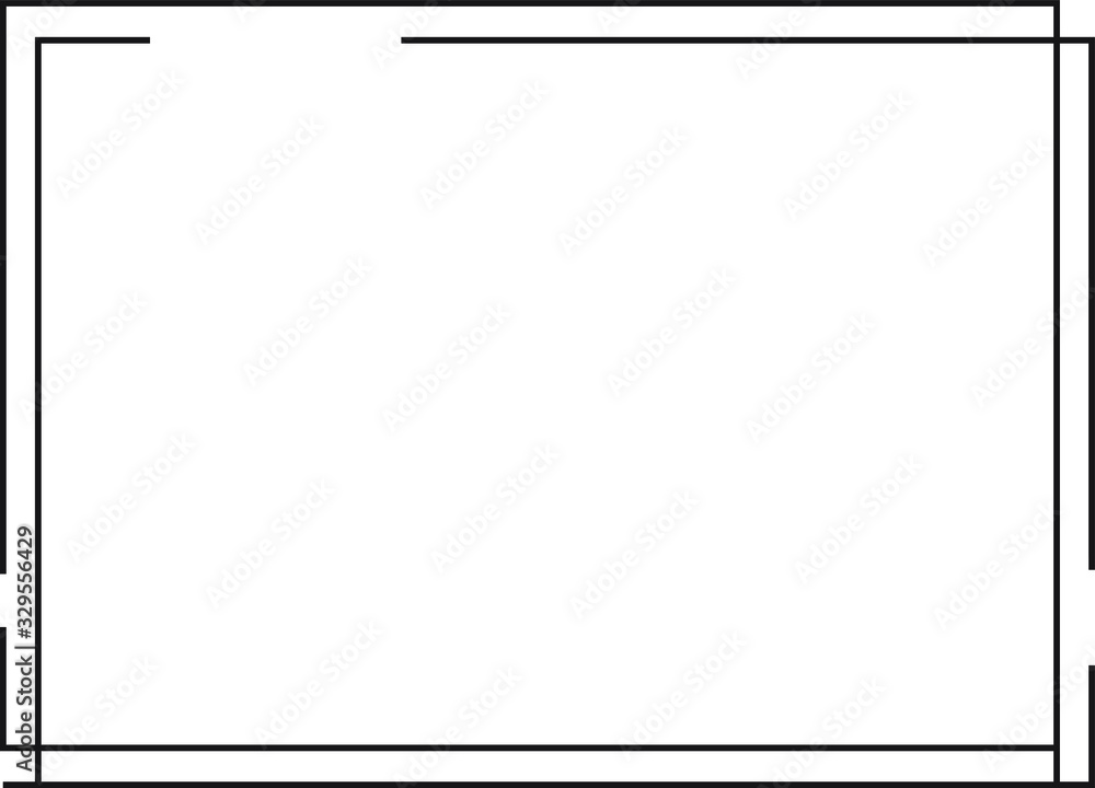 Obraz premium Frame, border icon, line vector