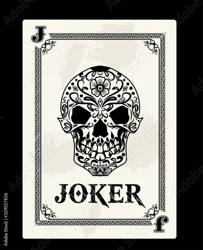 joker card vector illustration art