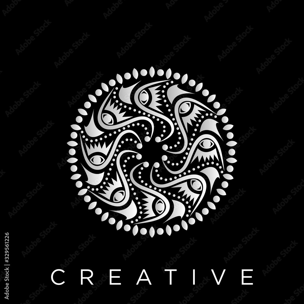 ornament mandala logo ornament mandala logo