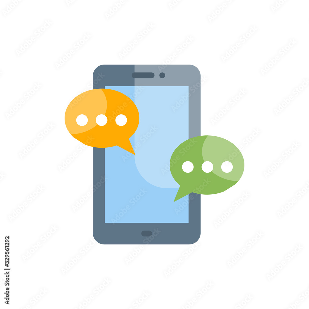 Mobile Communication Flat Icon vector illustration Mobile Communication Flat Icon vector illustration