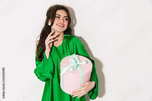 Portrait of a beautiful young brunette woman