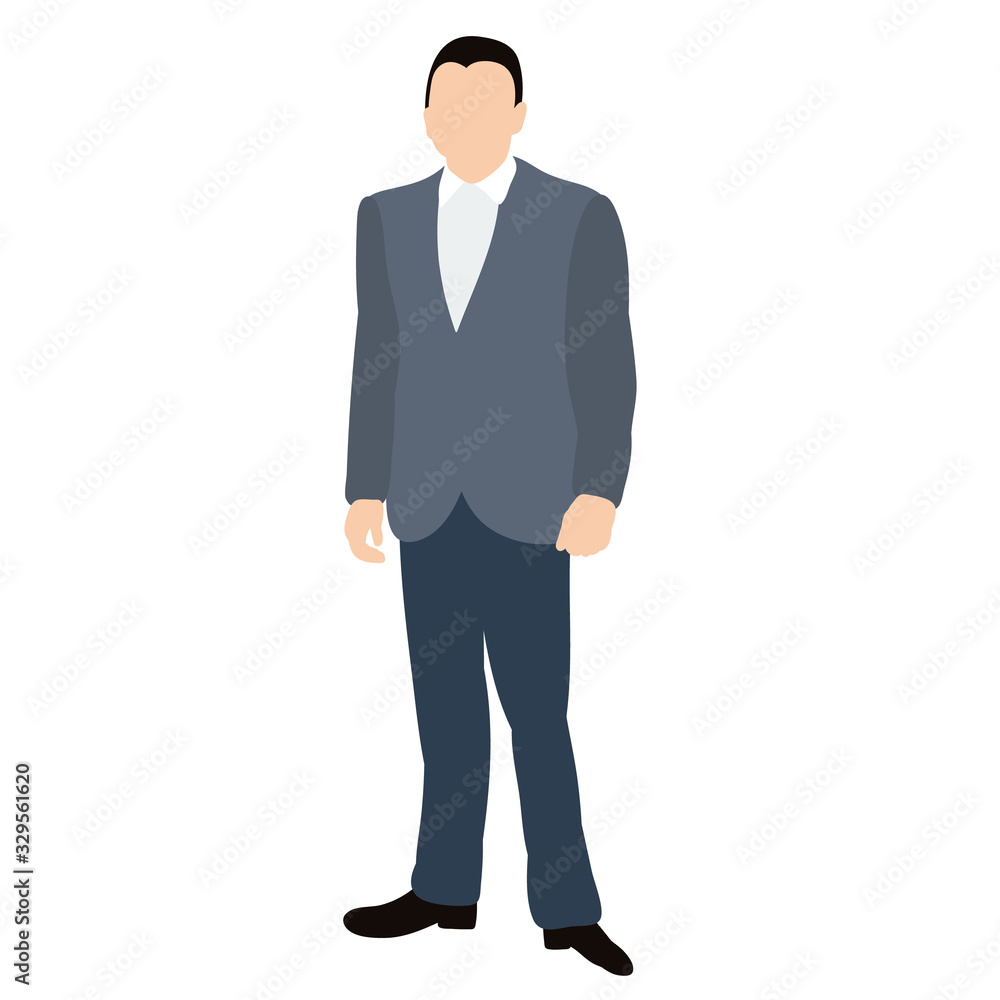 isolated, man in flat style, man businessman in a jacket isolated, man in flat style, man businessman in a jacket