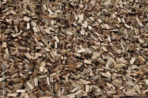 Warming wood pile alternative renewable energy © Estelle R