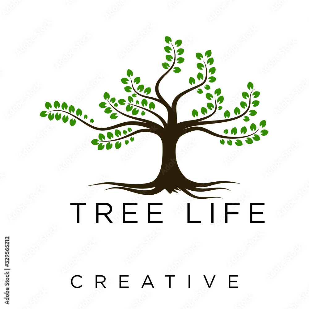 Obraz premium tree life logo