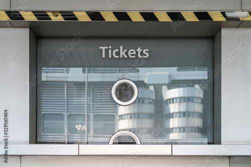 closed ticket counter