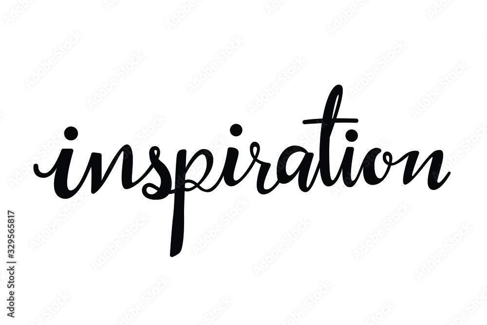 inspiration text in brush style silhouette inspiration text in brush style silhouette