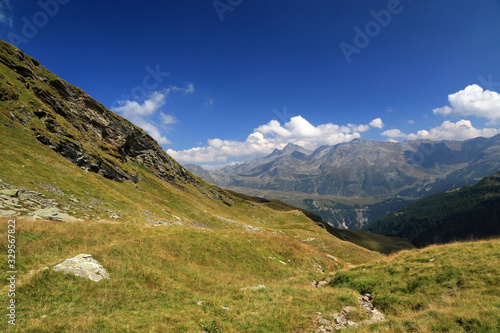 Landscape of Italian Alps in Madesimo region, Lombardy, Italy