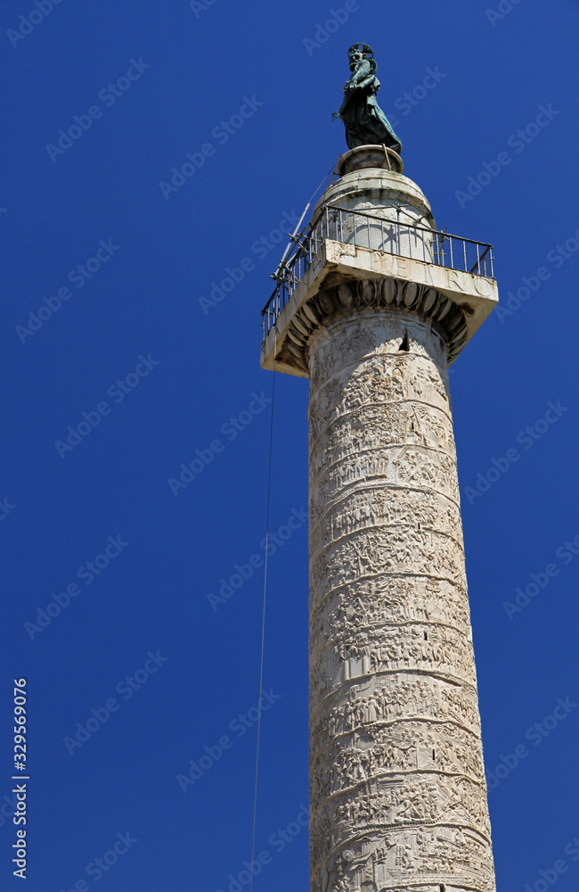 Trajan's Column, Roman triumphal column in Rome, Italy