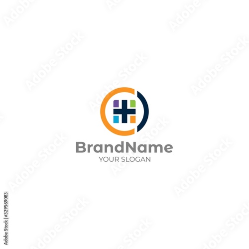 Free Download Circle Medical Colorful Logo Design Vector - GFXLoad