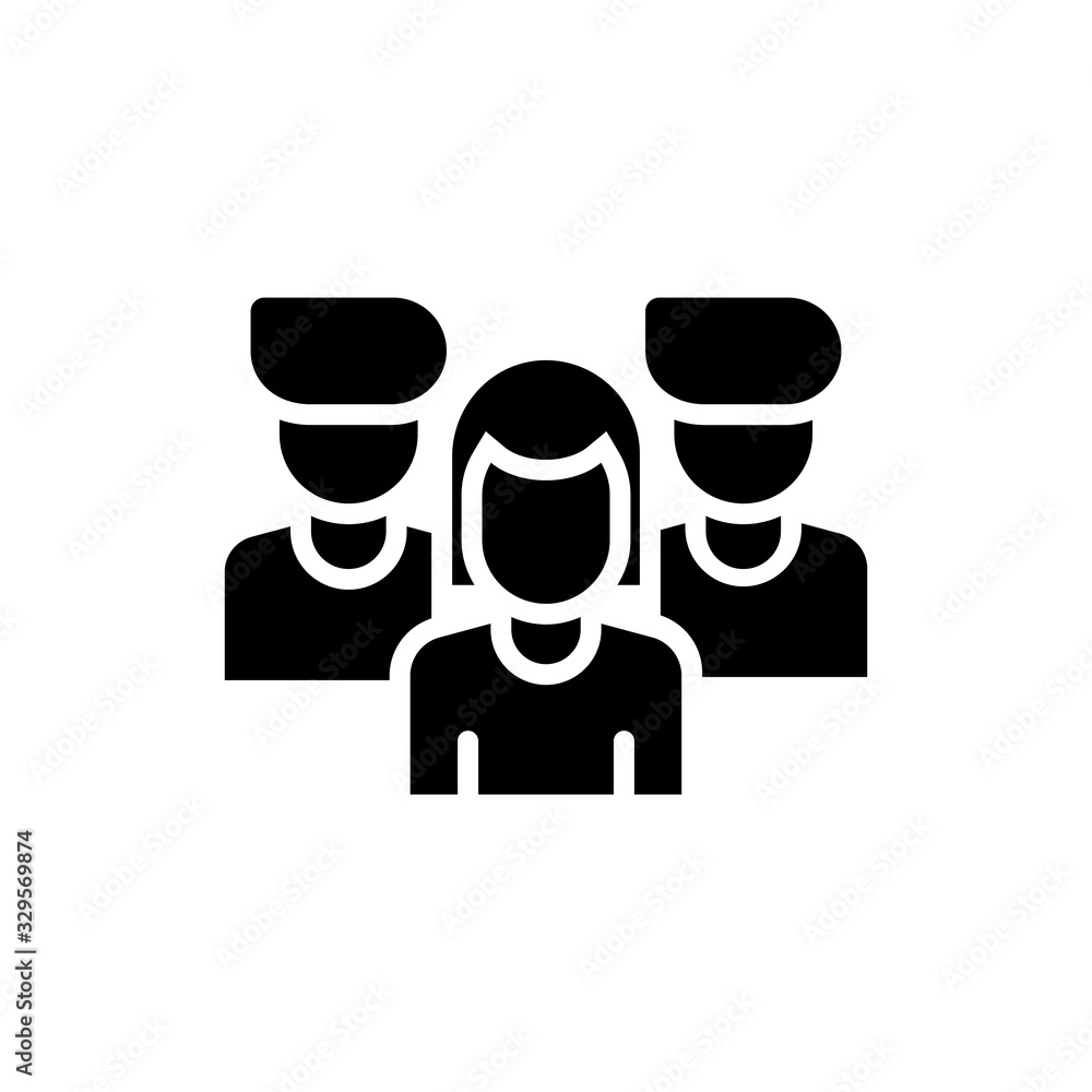 Social Group Glyph Icon vector illustration Social Group Glyph Icon vector illustration