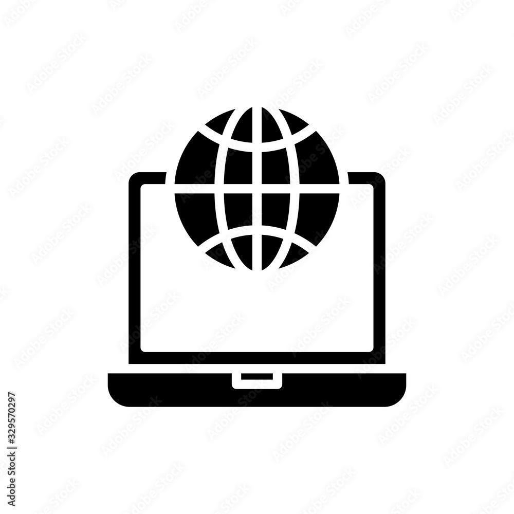 Online communication Glyph Icon vector illustration Online communication Glyph Icon vector illustration