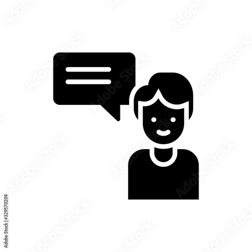 Consulting Glyph Icon vector illustration