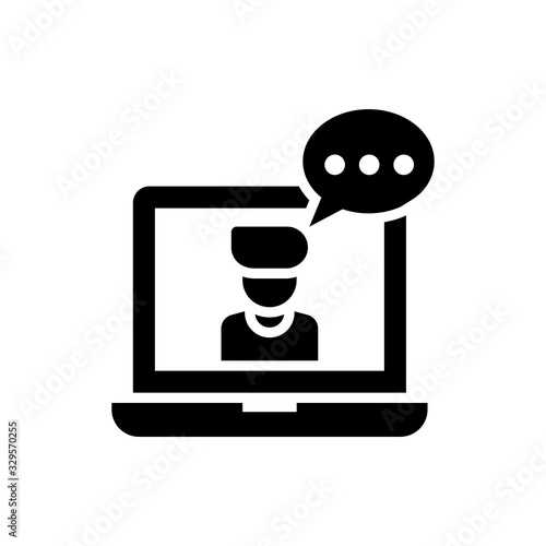 Consultation Glyph Icon vector illustration