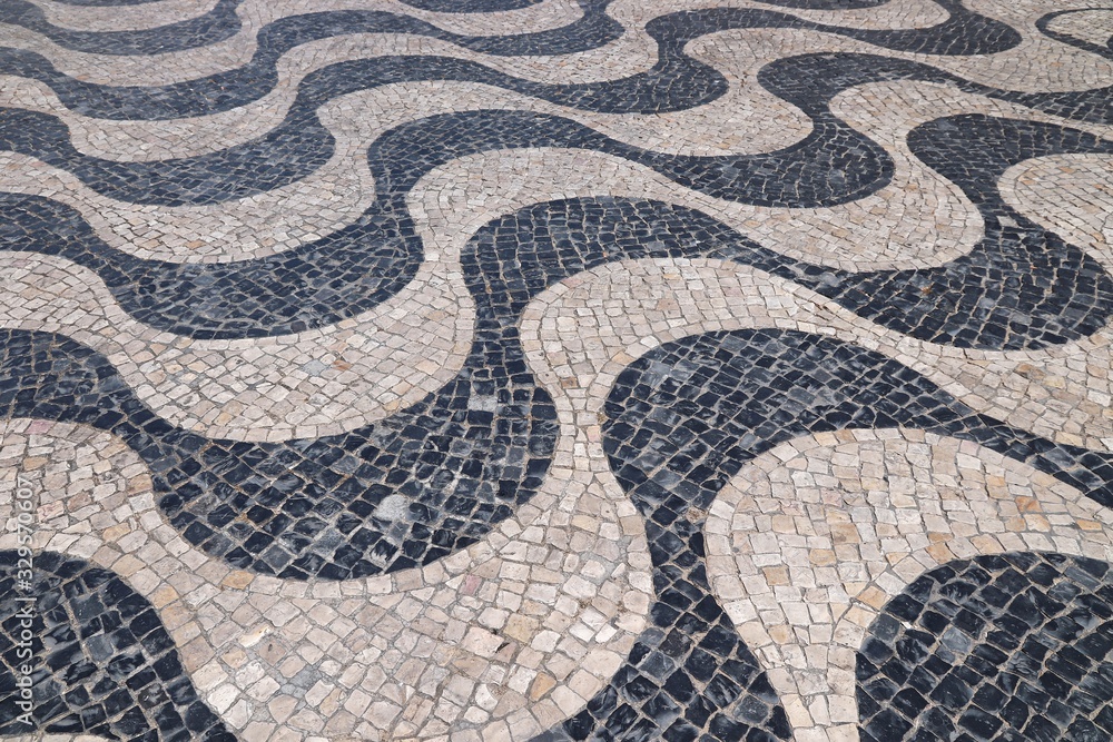 Cascais stone pavement pattern Cascais stone pavement pattern