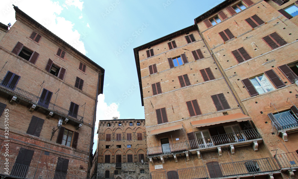 Fototapeta premium Old Town in Siena, Tuscany, Italy