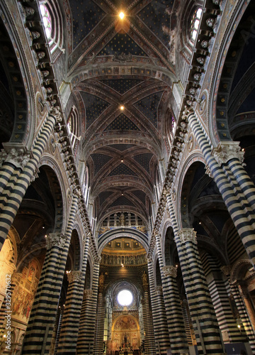 Interiors of Siena Cathedral, Siena, Tuscany, Italy