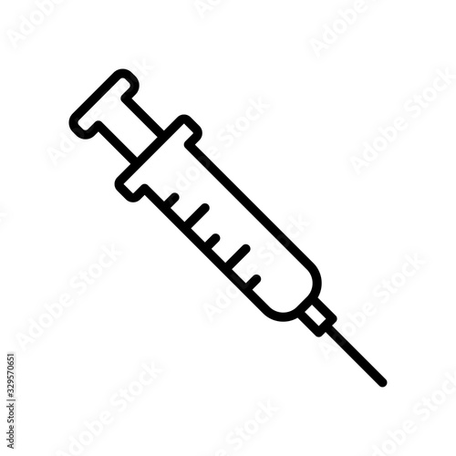 Syringe icon vector