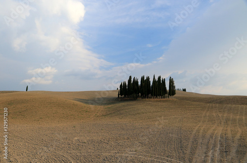 Typical landscape of the Val d’Orcia, Tuscany, Italy