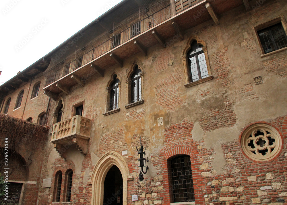 The balcony of Juliet's house, Verona, Italy