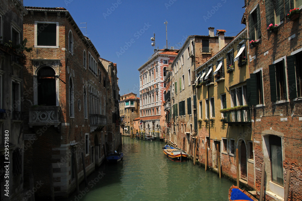 Old canals in Venice, Italy