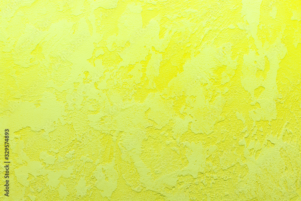 yellow background, decorative plaster, copy space yellow background, decorative plaster, copy space