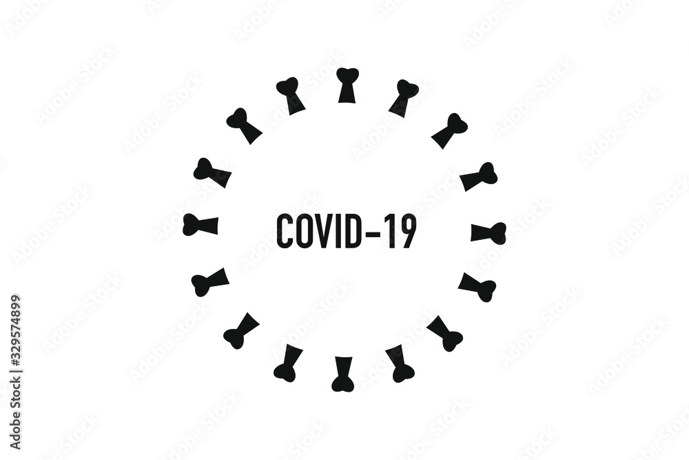 Coronavirus Covid 19 Vektor Silhouette