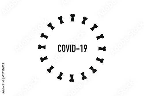 Coronavirus Covid 19 Vektor Silhouette