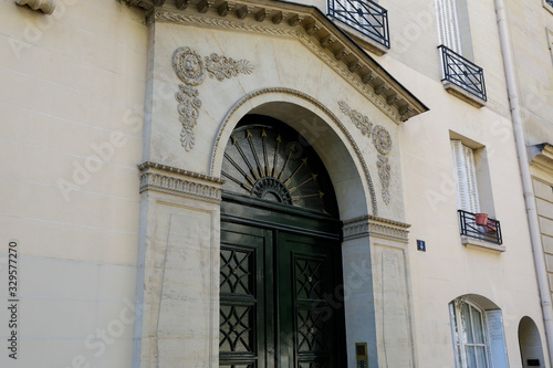 Paris, France: buildings and architectures in and around paris, in a beautiful summer day with blue sky