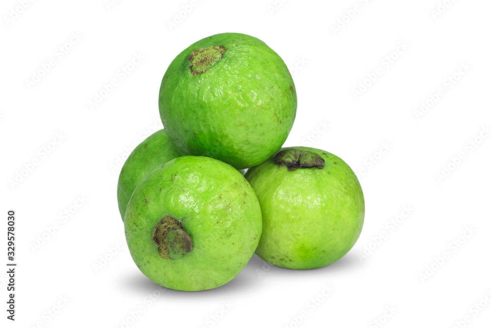 fresh guava fruit isolated on white background fresh guava fruit isolated on white background