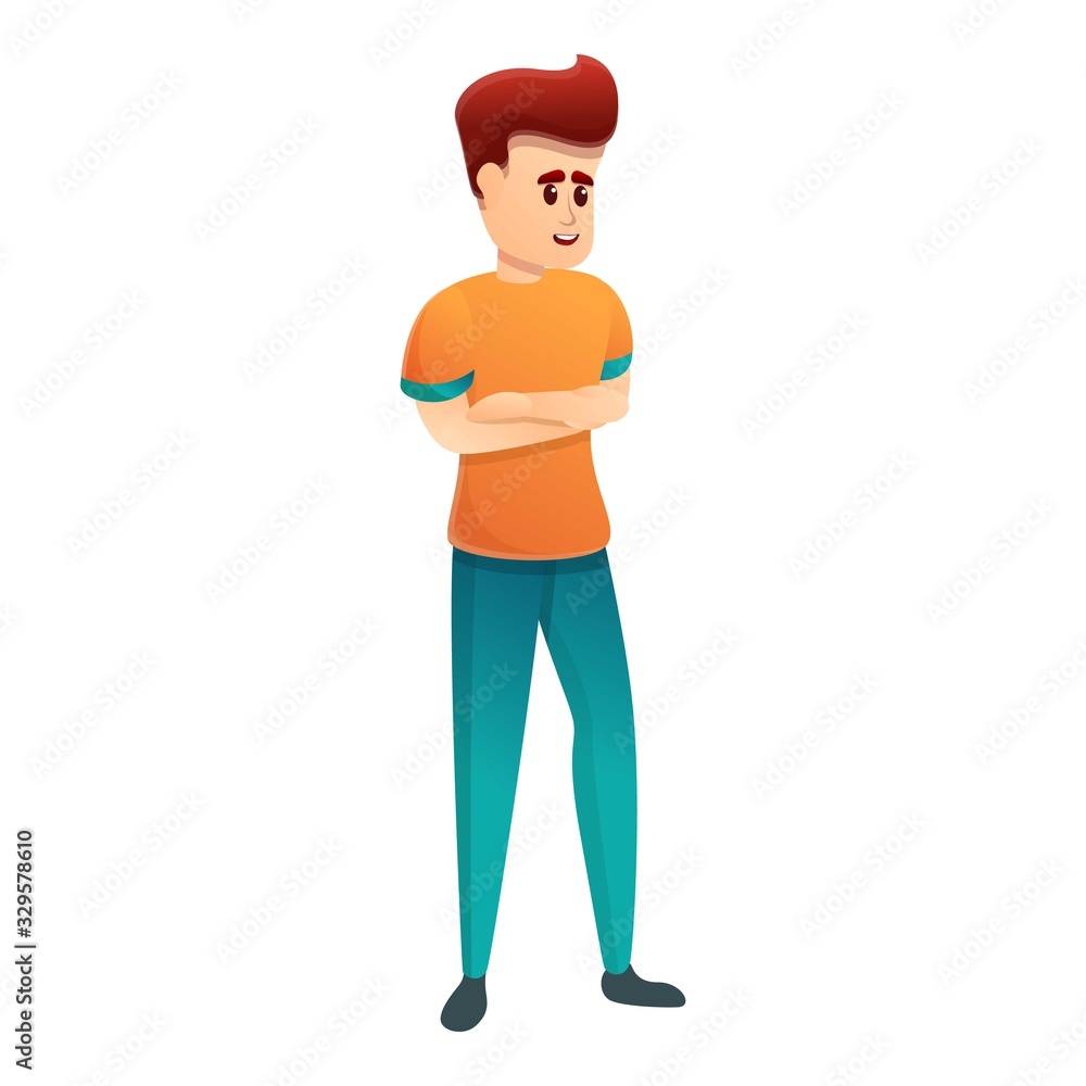 Man thinking to adopt icon. Cartoon of man thinking to adopt vector icon for web design isolated on white background Man thinking to adopt icon. Cartoon of man thinking to adopt vector icon for web design isolated on white background