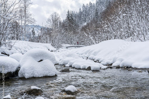 winter landscape with fresh...