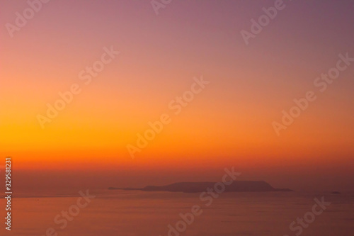 beutiful landscape sea aerial view crete greece