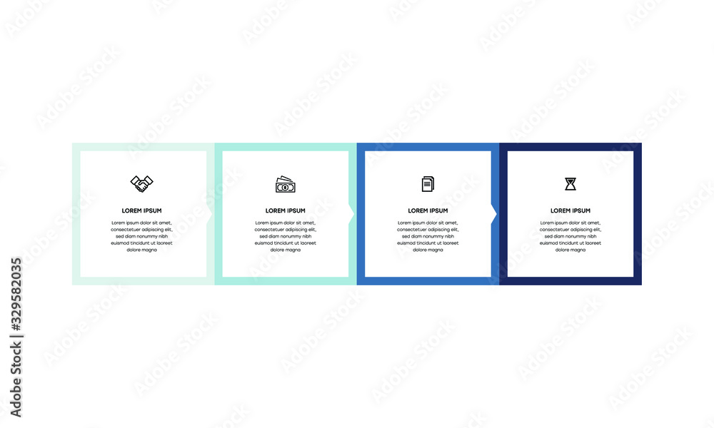Vetor de Infographic. Vector Infographic design template with icons and ...