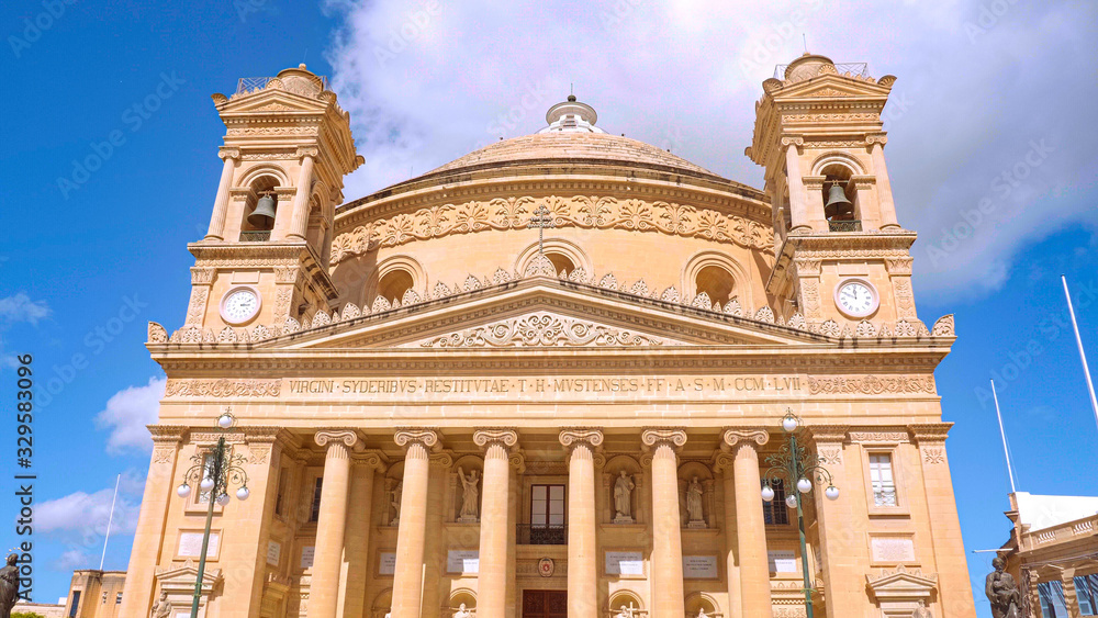 Mosta Rotunda - famous cathedral on the Island of Malta - travel photography