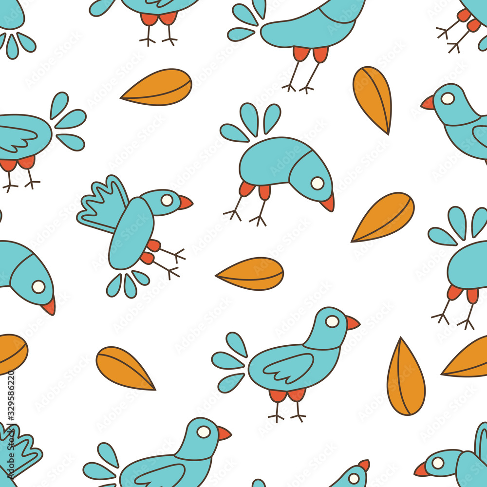 Color pattern with pigeons